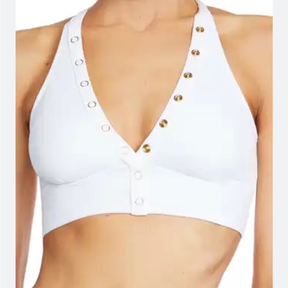 Robin Piccone Stylish White Sleeveless Top bikini